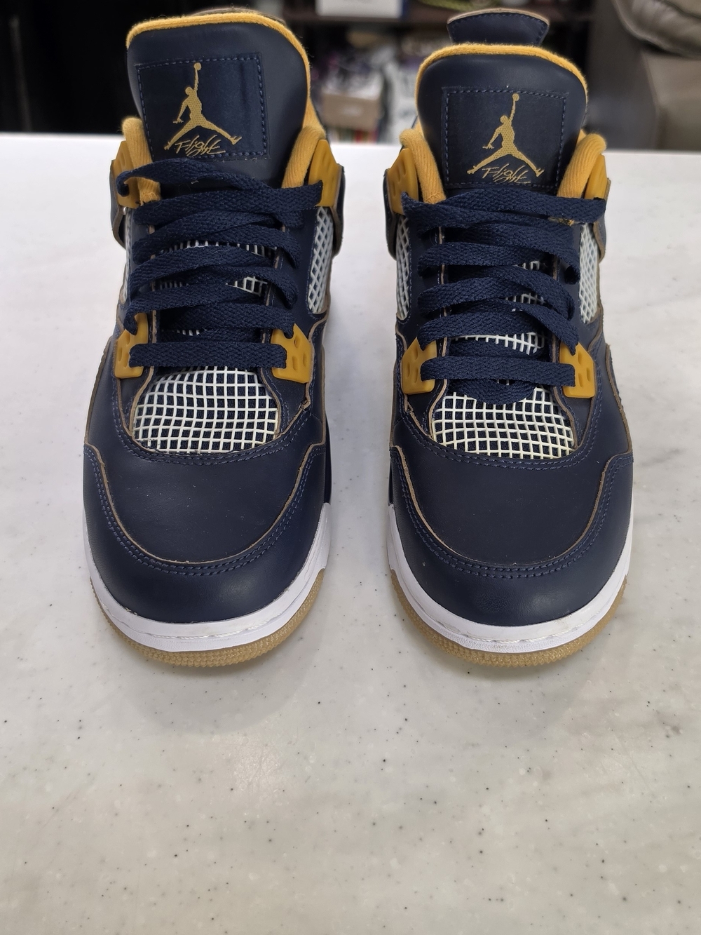 Air Jordan Retro "Dunk From Above" Men's Navy and Gold High-Top Sneakers